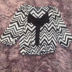 A.Byer top with accent bow